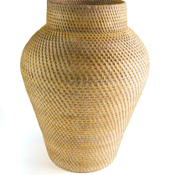 Handmade Rattan woven vase